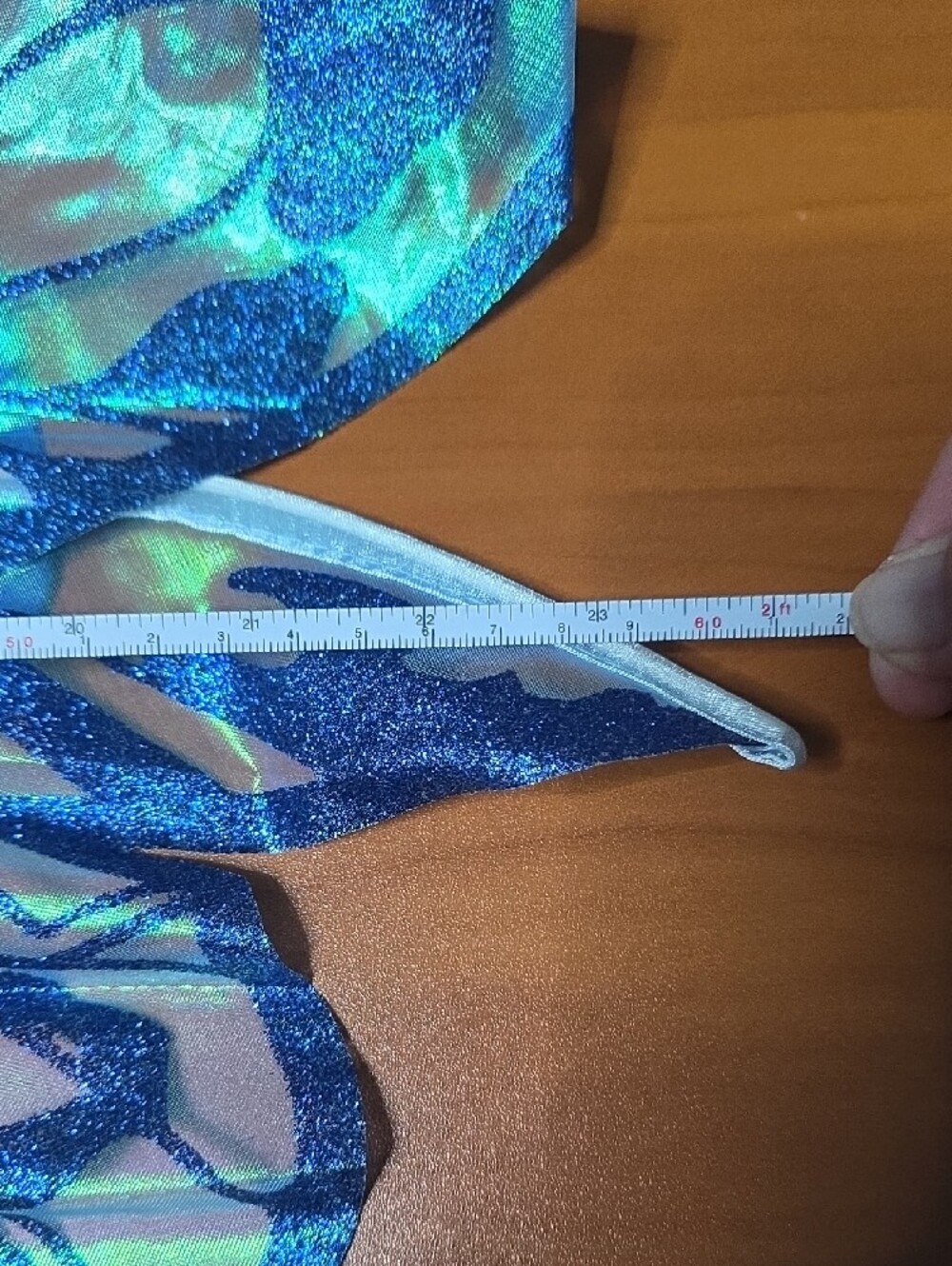 Blue Iridescent Fairy Wings Costume Set - Picture 6 of 11